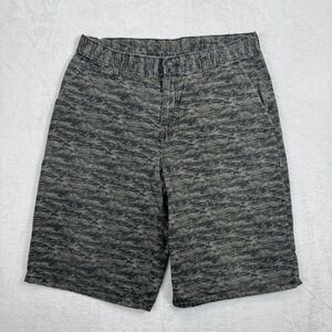 Dickies Shorts Mens 32 Gray Camo Chino Flat Front Casual 100% Cotton Outdoor